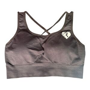 Women’s Best Power Seamless Sports Bra Small Black